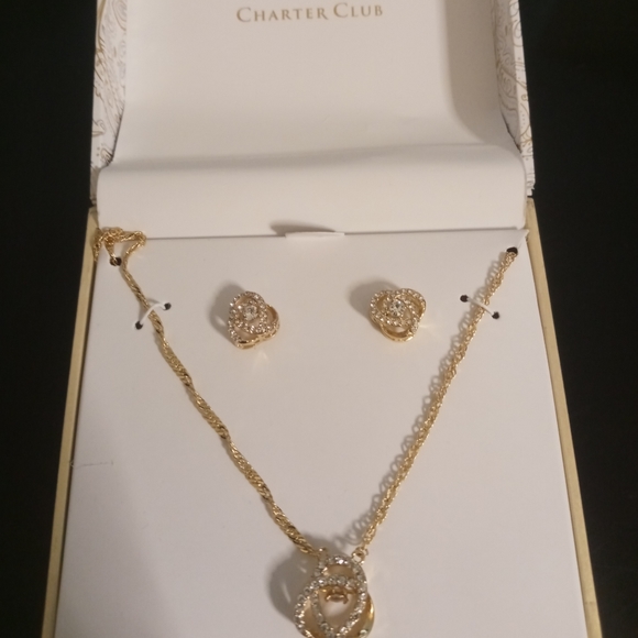 Charter club Necklace and Earrings - Picture 2 of 4